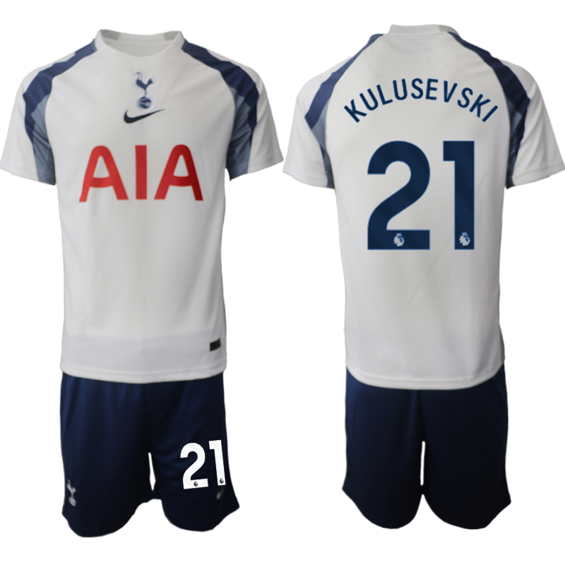 Men 2025-2026 Club Tottenham home White #21 Soccer Jersey